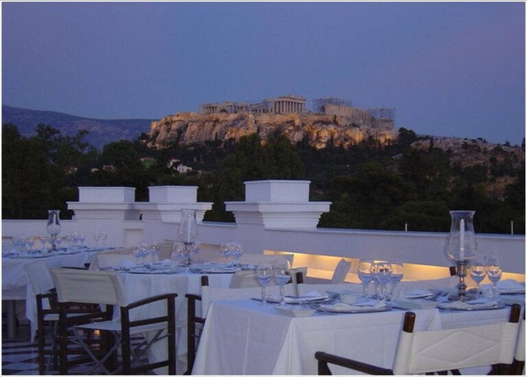 Athens view Acropolis