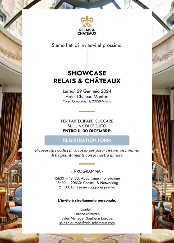 Showcase Relais & Chateaux - Milano, 29 Gennaio 2024